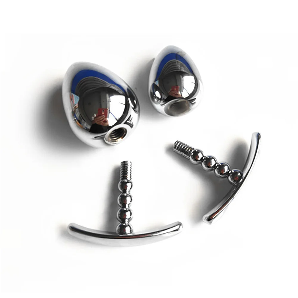 Анальная пробка металлическая расширитель секс-игрушки бисер для взрослых