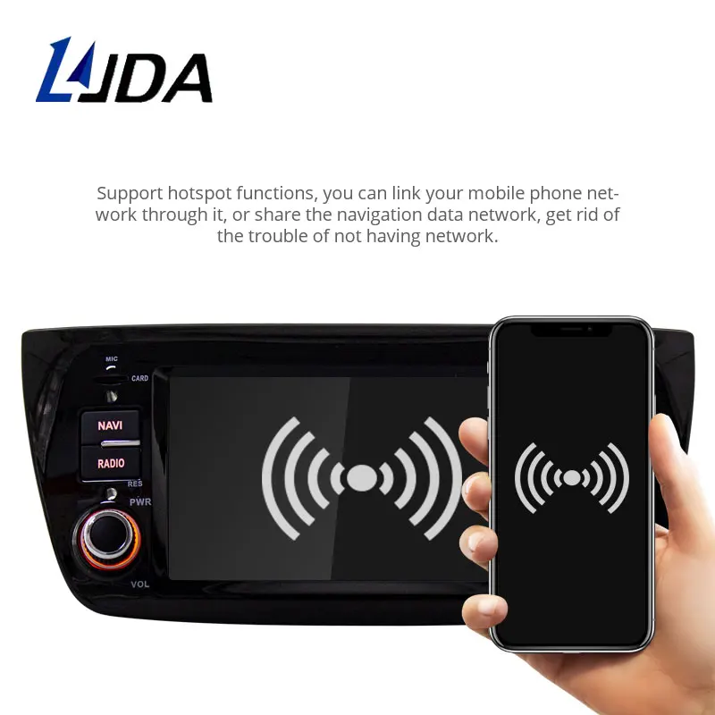 LJDA Android 9,0 автомобильный мультимедийный плеер для FIAT DOBLO 2010- 1 Din автомобильный Радио gps Навигация стерео 4G+ 64G Восьмиядерный wifi DSP