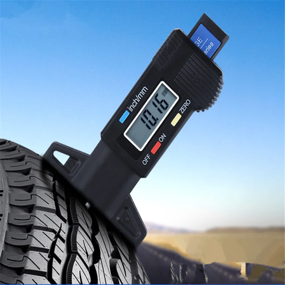 Digital Car Tyre Tread Depth Gauge Meter for Toyota PRADO COASTER REIZ PRIUS COROLLA highlander