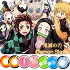 Цветные контактные линзы для косплея, линзы для косплея аниме, рассекающий демонов незуко, контактные линзы розового, синего, зеленого, белого цветов, 1 пара