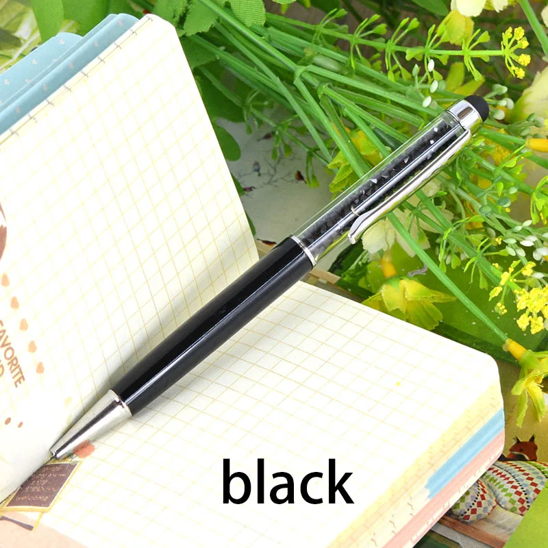 

2021 Popular Style 1Pcs Beauty 2 In 1 Crystal Diamond Stylus Touch Pen Ballpoint Pens Stationery