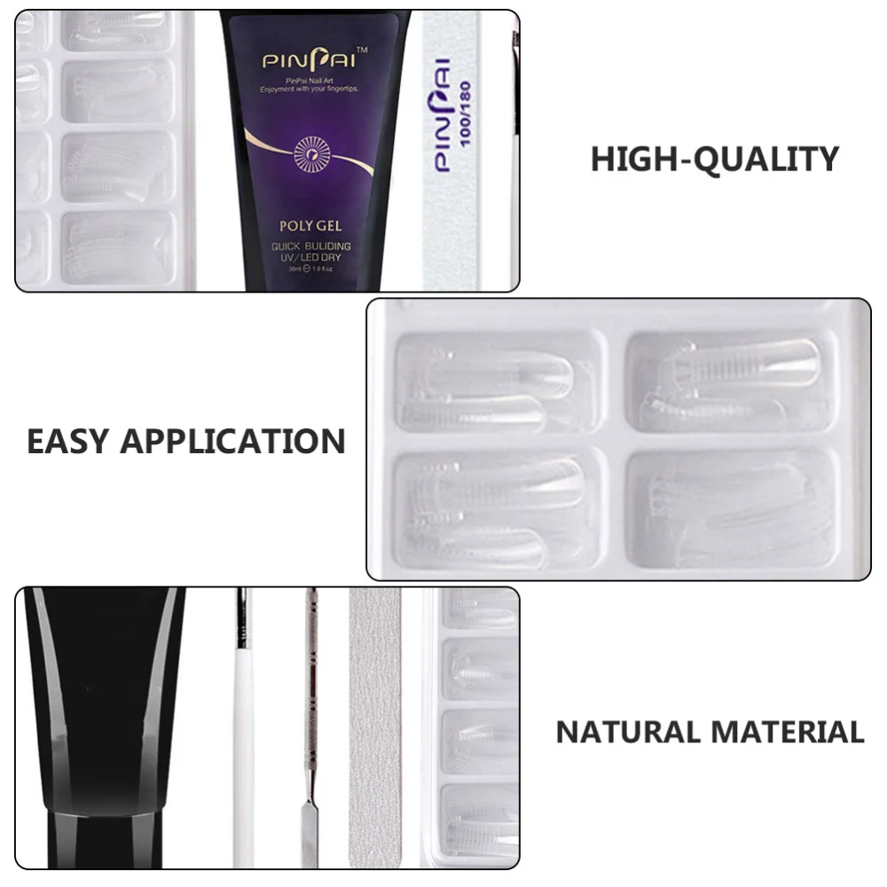 

1Set Nail Extension Tool Set Set Manicure Nail Art Lengthen Glue Kit