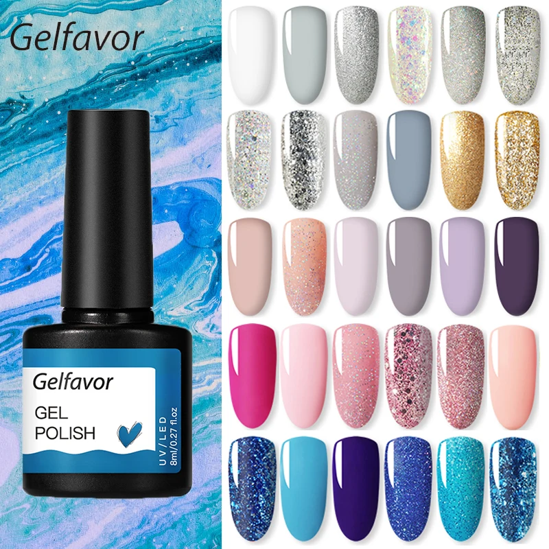 

Nail Gel polish 8ml Varnish Hybrid Manicure Set For Nail Art Semi Platinum Painting UV LED Lamp Nails Gel polish