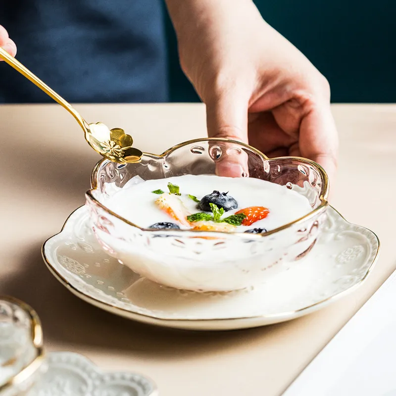 Набор керамической посуды серии Cherry Blossom Сакура десертные тарелки для торта