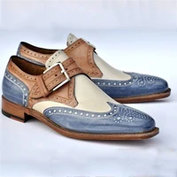 men pu leather shoes low heel casual shoes dress shoes brogue shoes spring ankle boots vintage classic male casual hc741