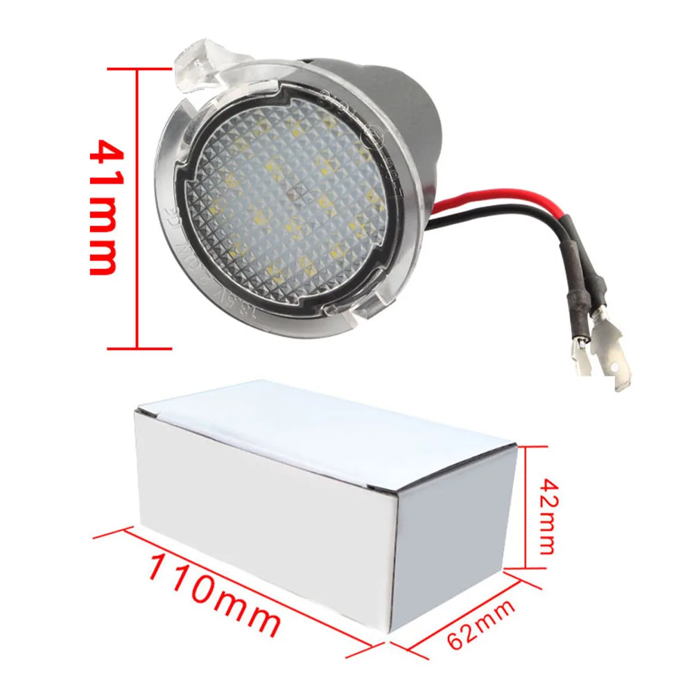 

White Full Led Side Mirror Puddle Lights for Ford F150 Edge Mondeo Explorer Taurus Led Puddle Light 6000k White Cree Led Side