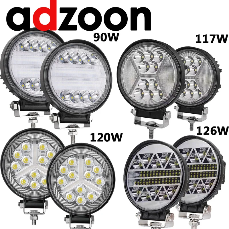 4 дюймовый круглый светодиодный рабочий светильник прожектор с комбинированным