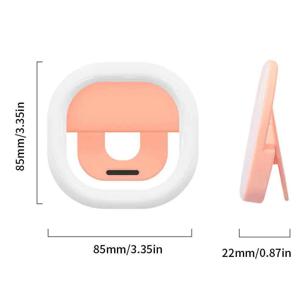

Universal Selfie Lamp Mobile Phone Lens Portable Flash Adjustable LEDS Luminous Ring Clip Light For IPhone8 7 6 Plus For Samsung