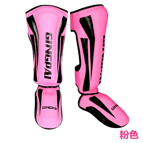 dy pink Хлопок боксерские щитки MMA подъем протекторы Защита ног TKD кикбоксинг pad Muaythai тренировка ног поддержка протекторы - Цвет: dy pink