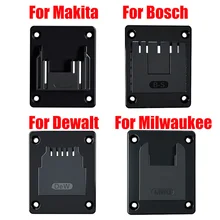 Estante de montaje en pared para Makita Bosch Dewalt Milwaukee, soporte de herramientas eléctricas, Base de herramientas, 5 uds.