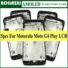 5 шт.лот с рамкой для Motorola MOTO G4 PLAY, ЖК-дисплей, сенсорный экран, дигитайзер в сборе Xt1601 Xt1602 XT1603 Xt1604 5,0