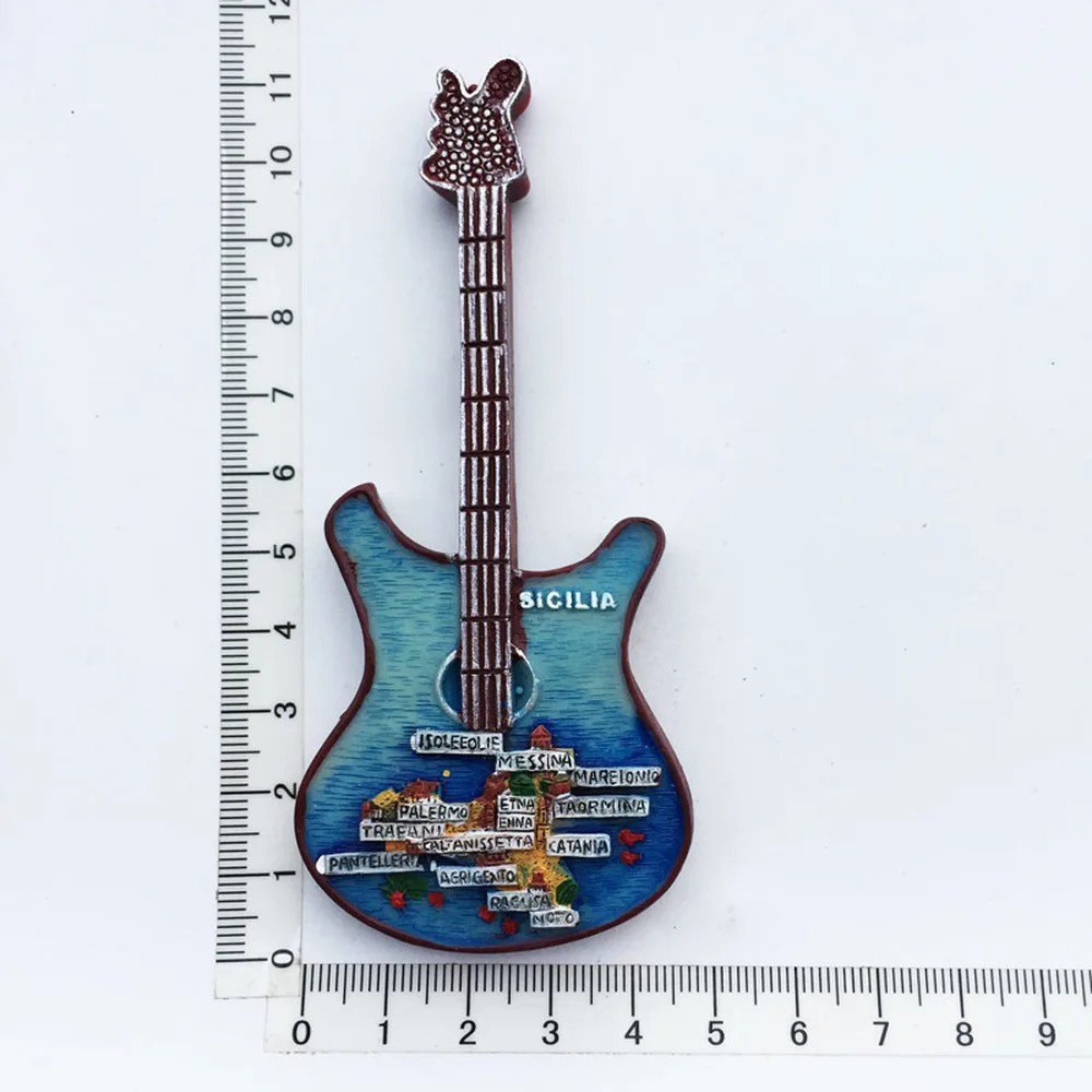 3D креативная гитарная карта BABELEMI из итальянской и сицилийской смолы магнит на