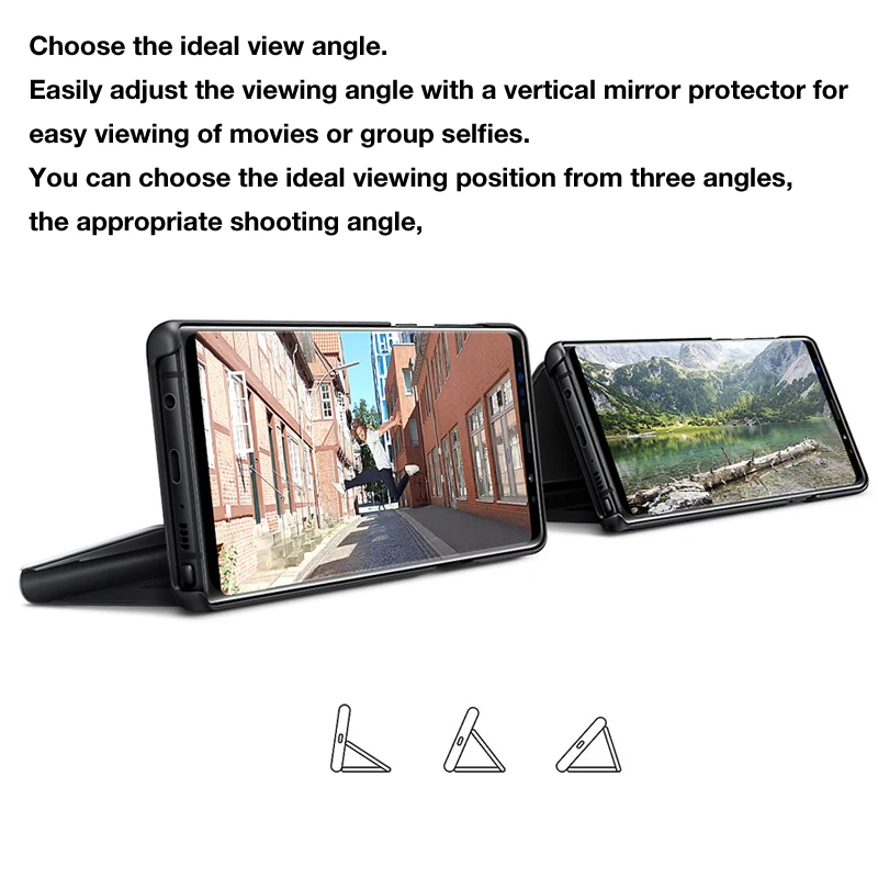 Оригинальный чехол Samsung с прозрачным обзором для телефона углами обзора Galaxy Note9