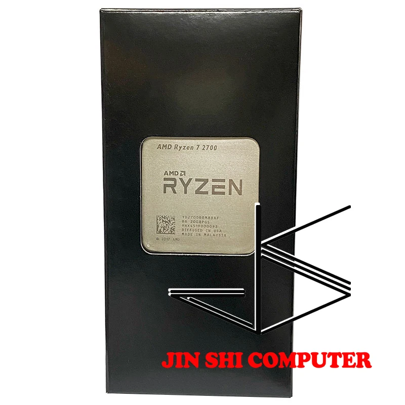 AMD Ryzen 7 2700 R7 3.2 GHz Eight-Core Sinteen-Thread 16M 65W CPU Processor YD2700BBM88AF Socket AM4 No Fan | Компьютеры и офис