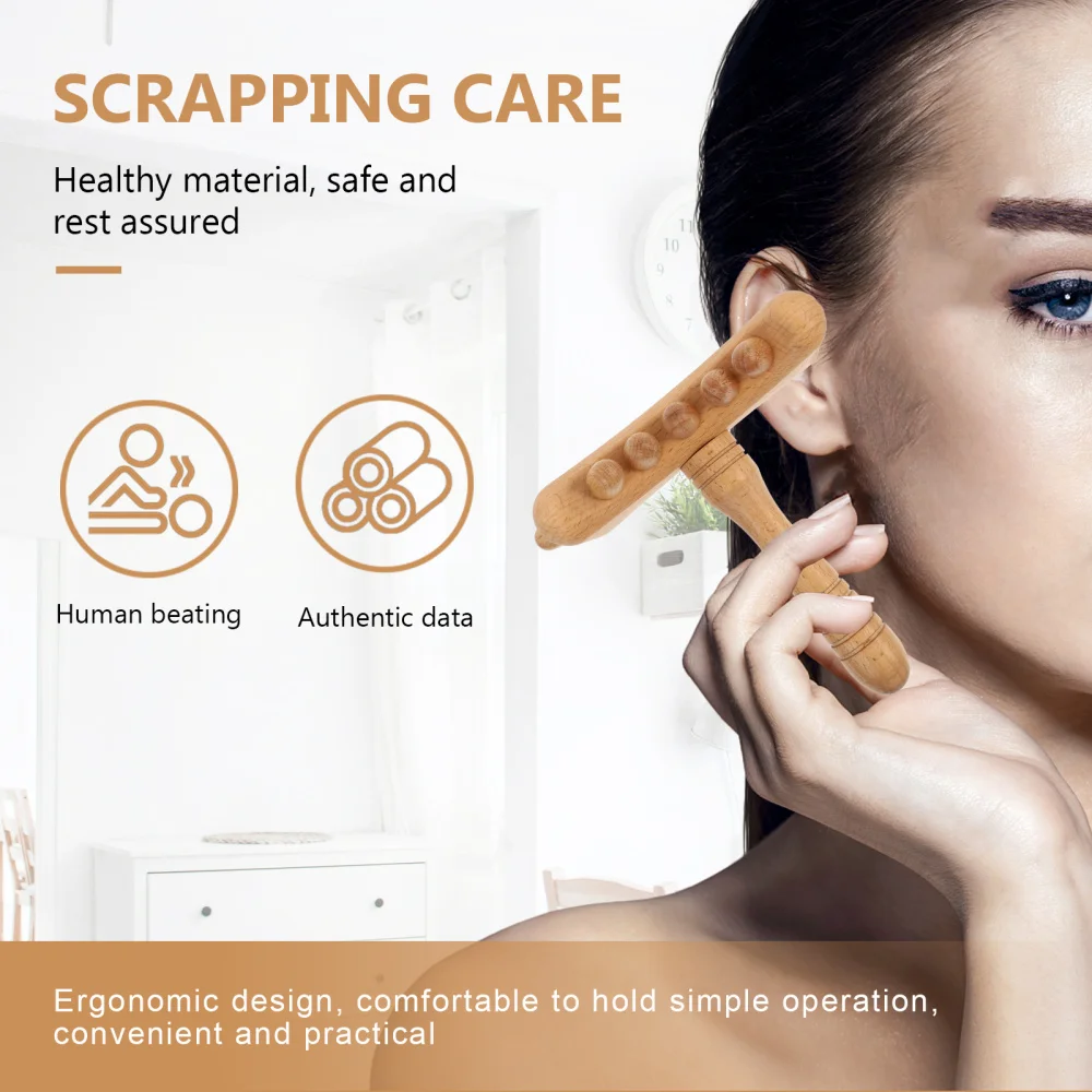 

Beech Guasha Stick Professional Guasha Stick Premium Body Part Guasha Stick