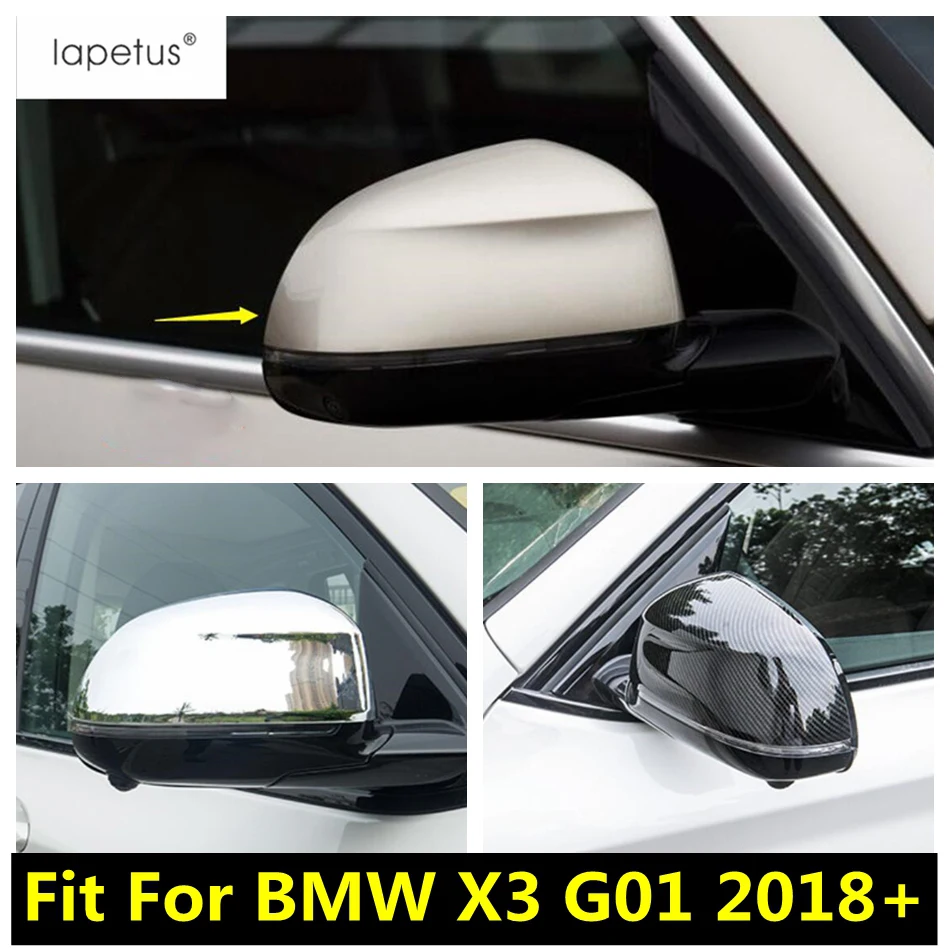 

Lapetus Accessories Fit For BMW X3 G01 2018 - 2021 ABS Outside Door Rearview Mirror Decoration Protector Shell Cover Trim 2 Pcs