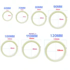 2 шт., Автомобильные светодиодные лампы для дневных ходовых огней, 12 В, 60 мм, 70 мм, 80 мм, 90 мм, 100 мм, 110 мм, 120 мм