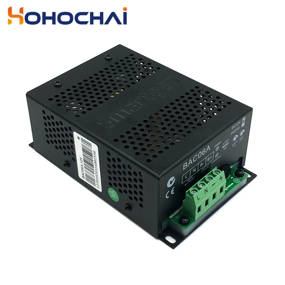 Зарядное устройство BAC06A 6 А 12 В 24 оригинальное плавающее зарядное Smartgen для