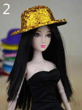 15 видов стилей кукла шляпа головные уборы аксессуары для 1/6 куклы Barbie Kurhn подарок новинка Игрушки для девочек - Цвет: 2