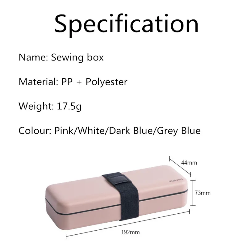 

Nordic Knitting Embroidery Storage Box Portable Space-Saving Double Layer Sewing Needle Kit Multifunction Weaving Kit Organizer