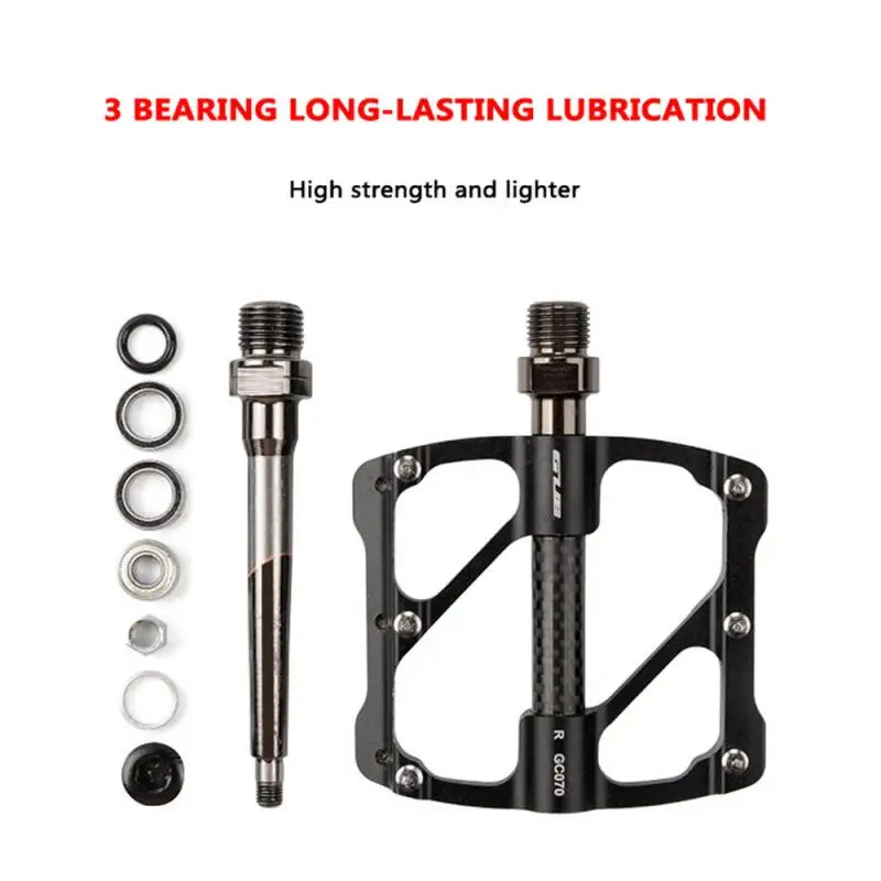 

GUB GC-070 Bicycle Pedal Three Peilin Ultralight 3 Bearings Bike Pedal Aluminum Alloy Mountain Bike MTB Pedals Bicycle Parts