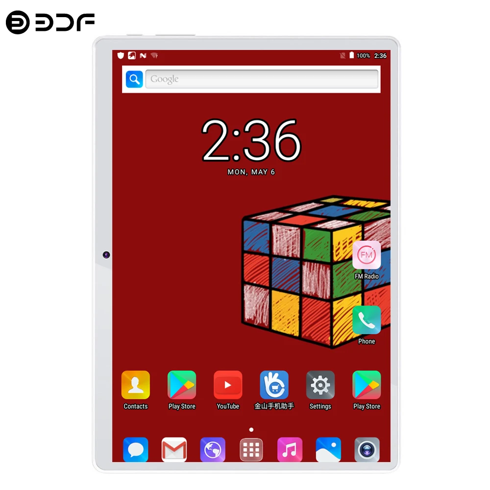BDF планшеты 10 дюймов планшетный ПК 4 ГБ/64 Гб 4G LTE планшет Android 7,0 Восьмиядерный 1280*800 ips WiFi планшет на Android c Bluetooth 10,1