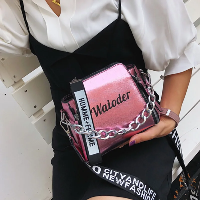 HEFLASHOR PU Messenger Bags Female Handbag For Lady Design Exquisite Crossbody Holiday Women Letter Shoulder Bag bolsa feminina