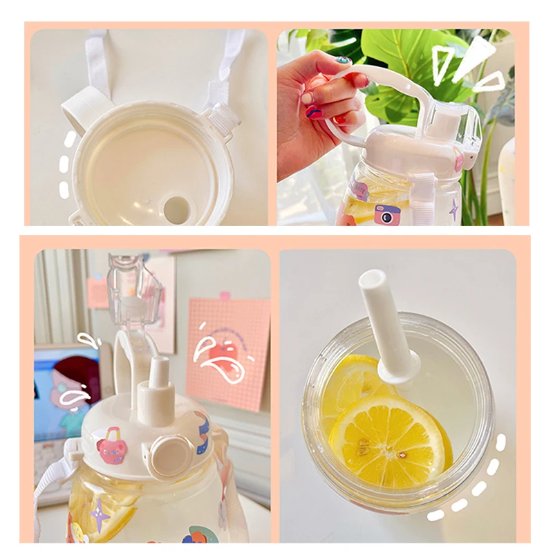 Бутылка для воды с милым медведем 1300 мл | Дом и сад