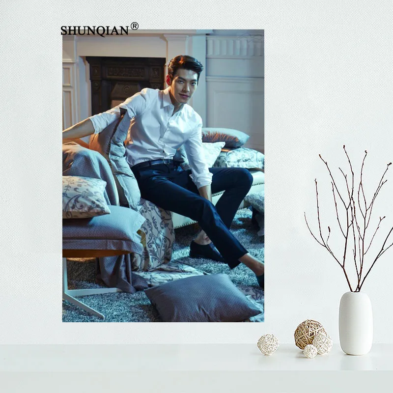 Новинка пользовательский холщовый постер Ким Ву Бин для гостиной декоративный