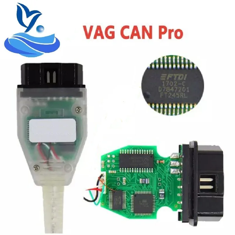 VAG CAN PRO V5.5.1 с FTDI FT245RL чип VCP OBD2 Диагностический интерфейс USB кабель Поддержка Can Bus UDS