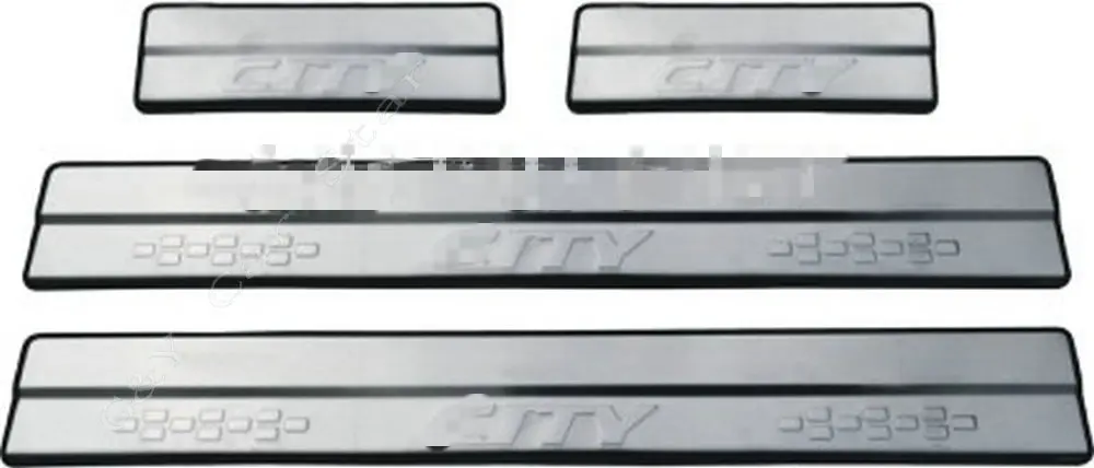 Накладка на порог двери из нержавеющей стали защитная накладка пороги для Honda City |