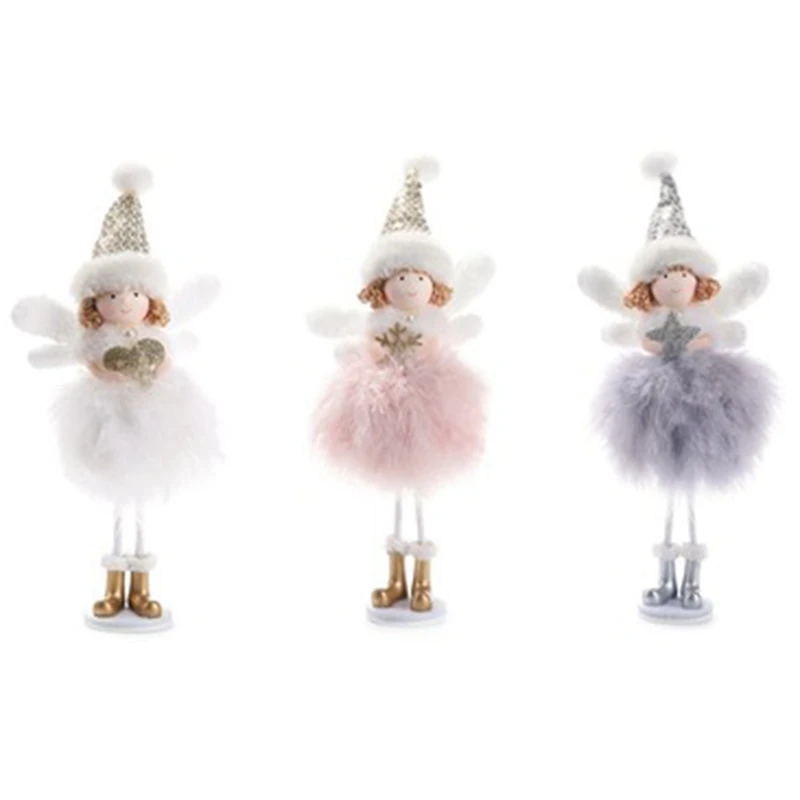 

Украшение в виде ангельских перьев, Детский новогодний подарок, рождественские украшения