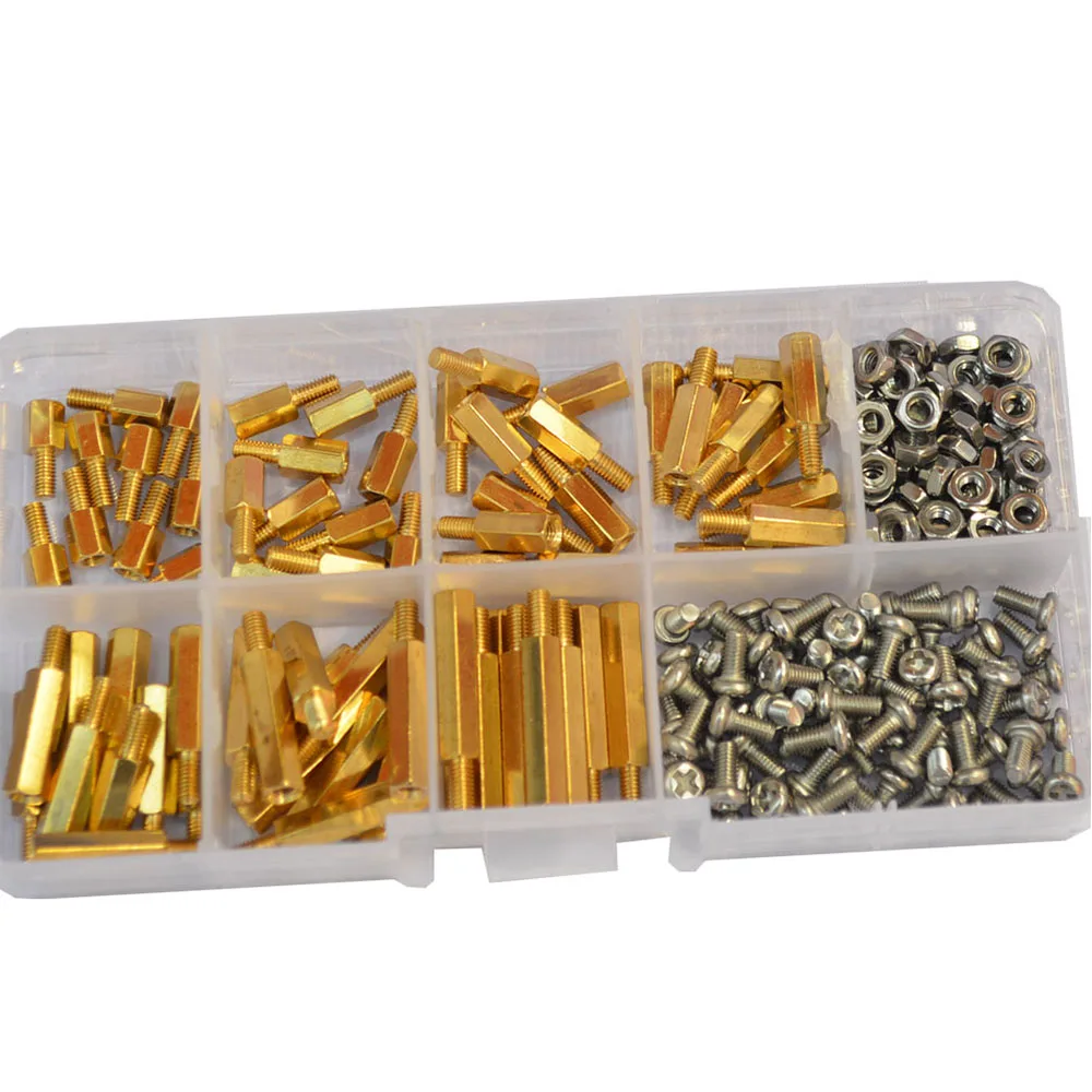 М3 Штекерный шестигранный латунный торцевой болт гайка Резьбовая Опора печатная