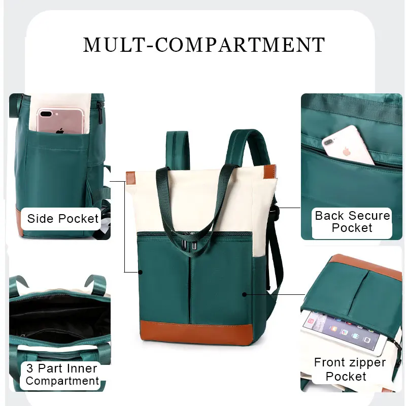 

Women Travel Backpack Water Resistant Business anti-theft Rucksack Lady Bookbag Lightweight Shoulder Bag Fit 14 inch Laptop