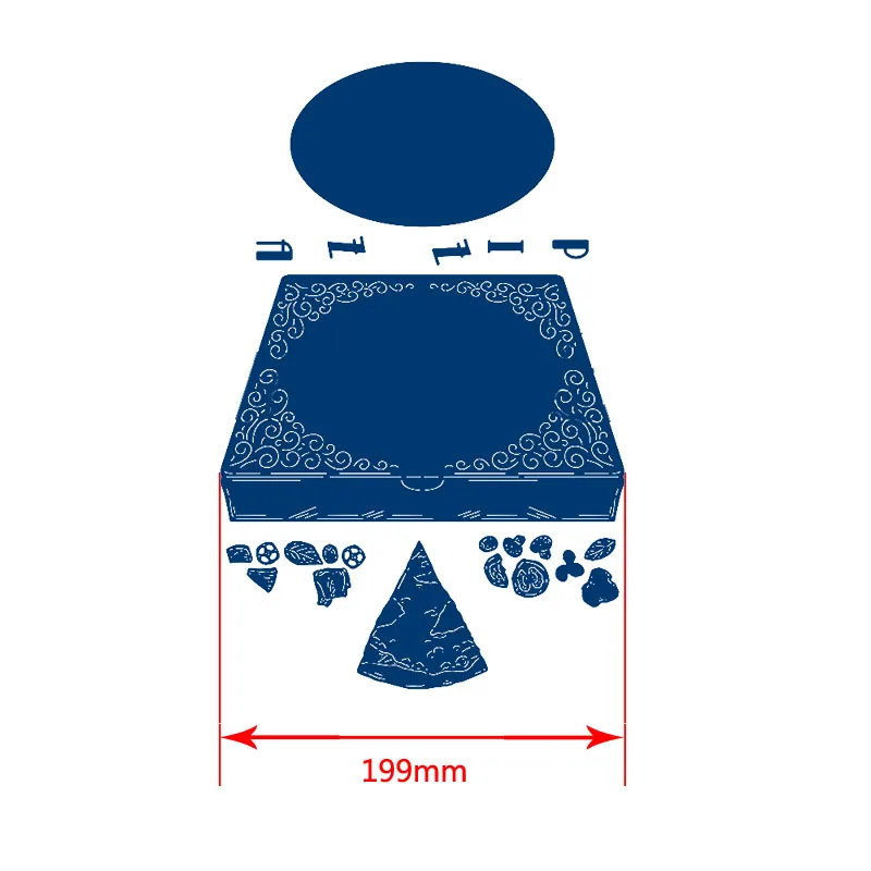 Металлические Вырубные штампы для пиццы скрапбукинга и изготовления карт новые