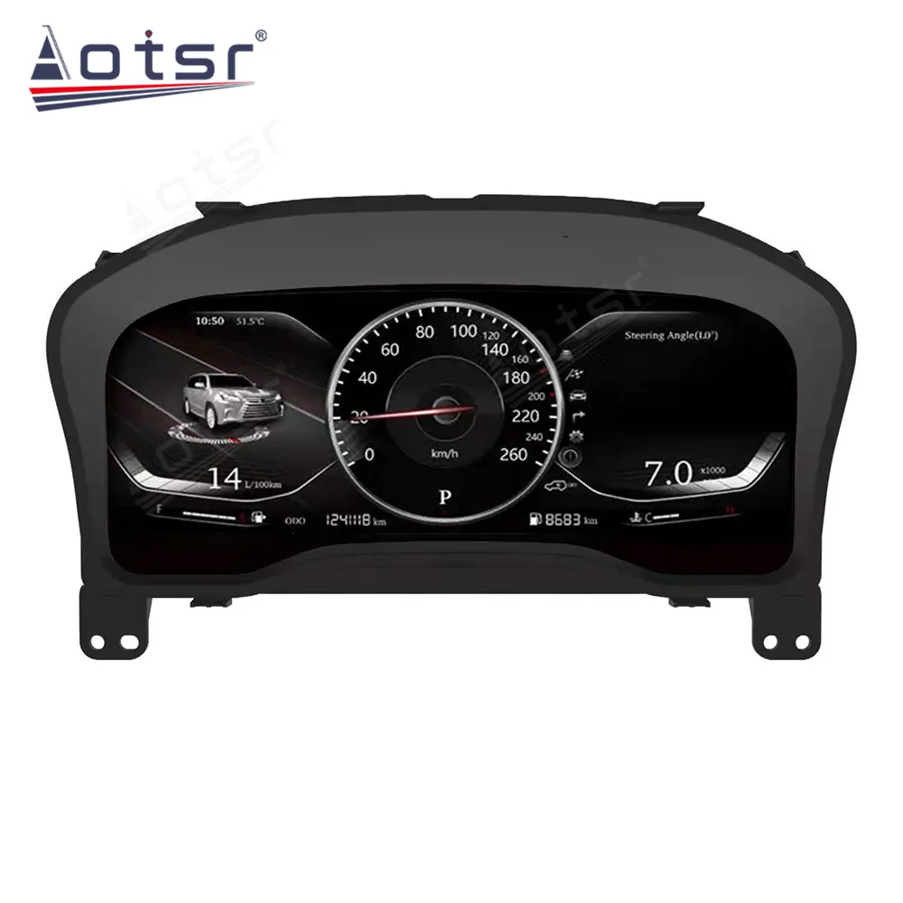 for toyota hiace 2019 2021 android car digital cluster virtual cockpit speed meter dash lcd screen multimedia car gps navigation free global shipping