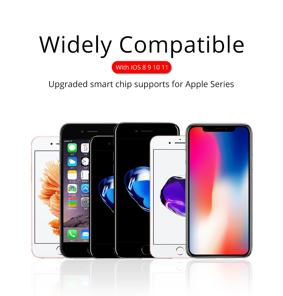 Jellico 1 м 3A светодиодный usb-кабель зарядное устройство для iPhone 11 Pro XS MAX XR X 8 7 6S 6 Plus 5 5S шнур для быстрой зарядки мобильного телефона