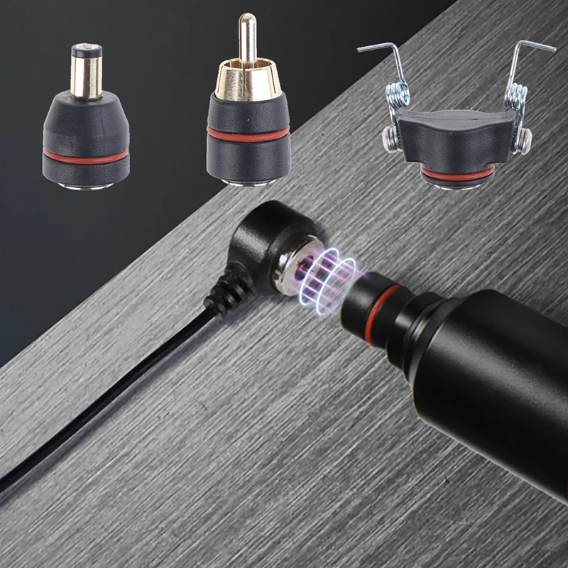 

2m Tattoo Clip Cord RCA CD plug Magnetic Attraction Clip Cord Flexible Wire Power