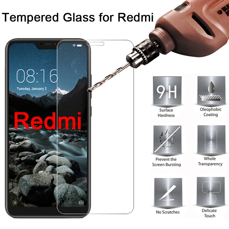 Закаленное защитное стекло для Xiaomi Redmi Note 7 7S 6 5 Pro 5A Prime Защитная пленка экрана 4X 4 3 2