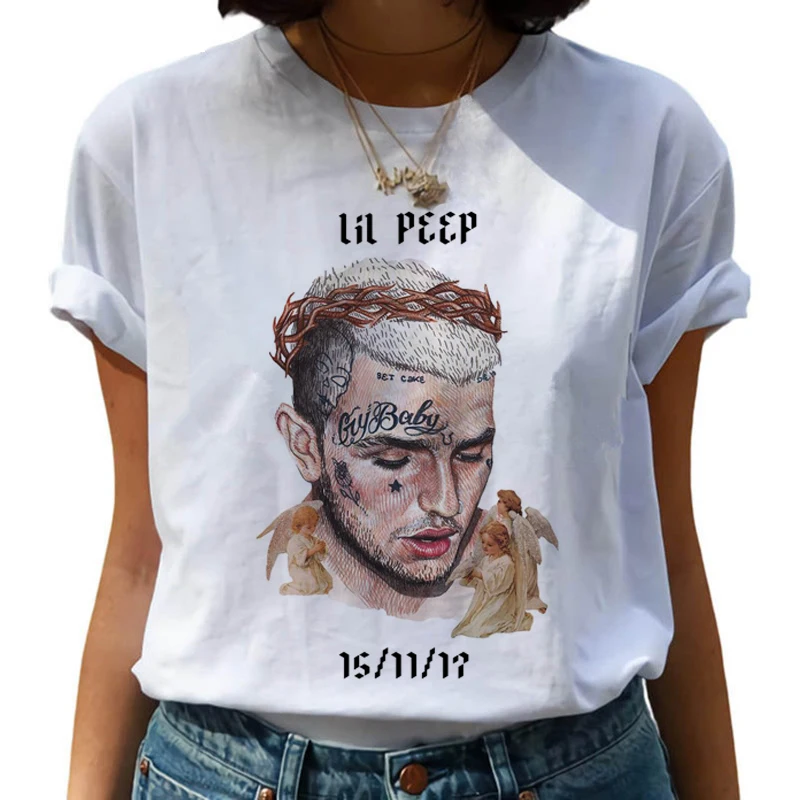 Lil Peep Harajuku Хип Хоп футболки для женщин Cry Baby Ullzang модная футболка 90s Графический Hell мальчик футболка Топ-безрукавка в уличном стиле для женщин
