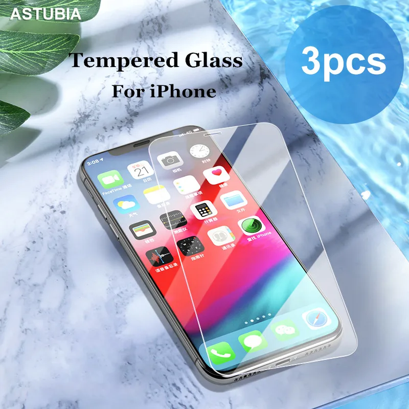 1 3 шт полное покрытие закаленное стекло для iPhone 11 12 Pro Max Полный экран протектор X XR