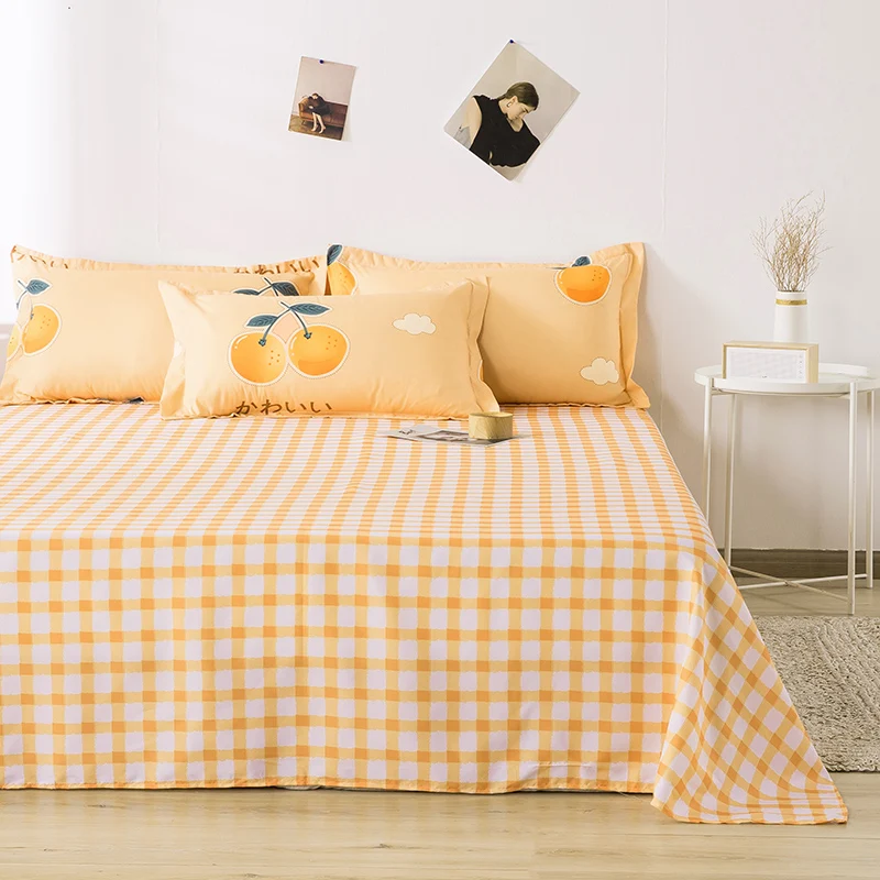 Оранжевое постельное белье набор комплект с пододеяльником наволочками