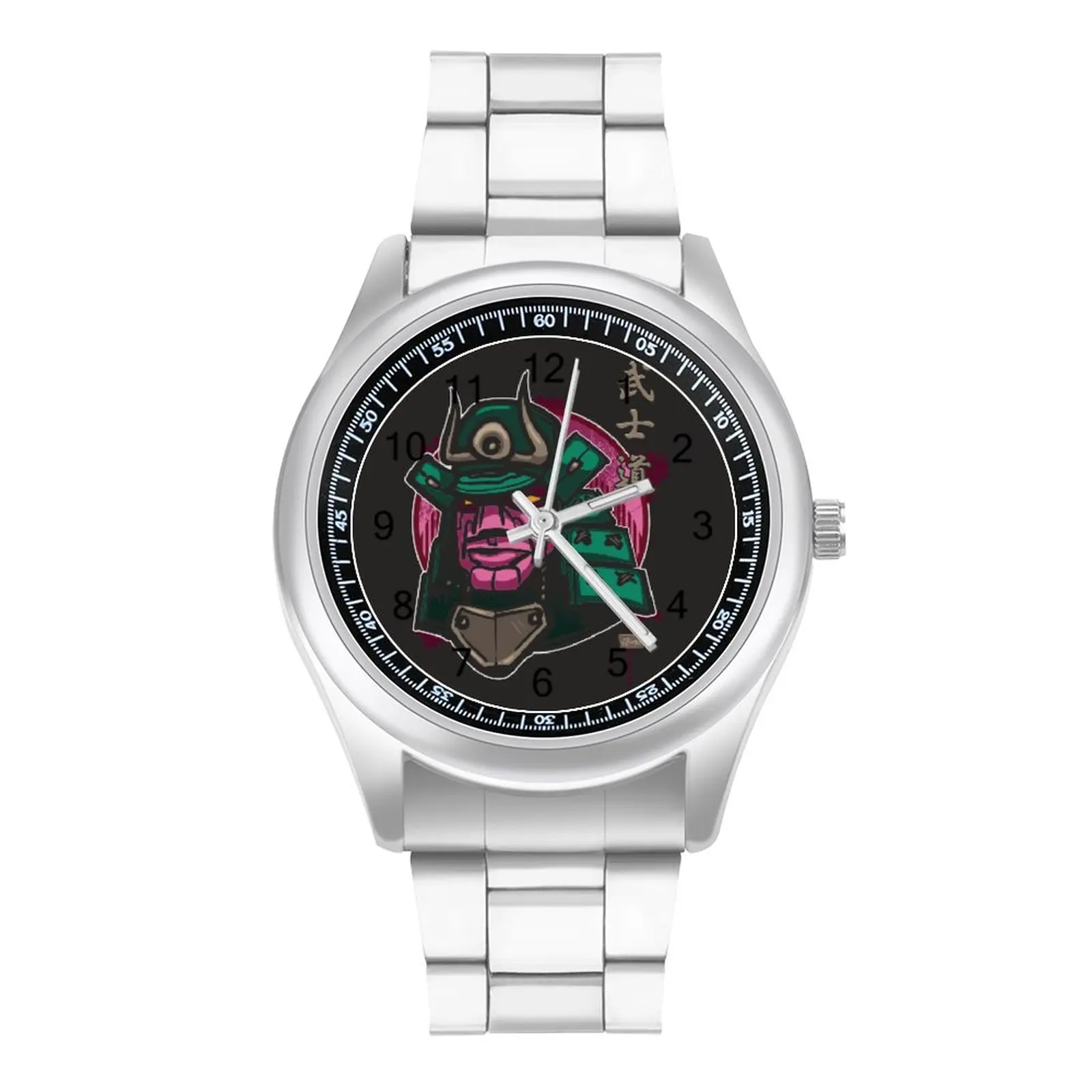 

Японские кварцевые часы Hannya Mask, дизайнерские винтажные наручные часы из нержавеющей стали, модные весенние наручные часы для мальчиков