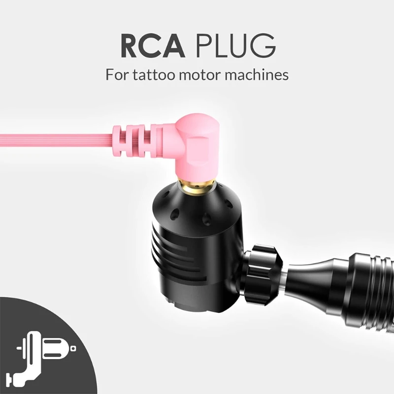 

2021 New Tattoo Cords Silicone Tattoo Machine RCA Plug Clip Cord Tattoo Wire Hookline