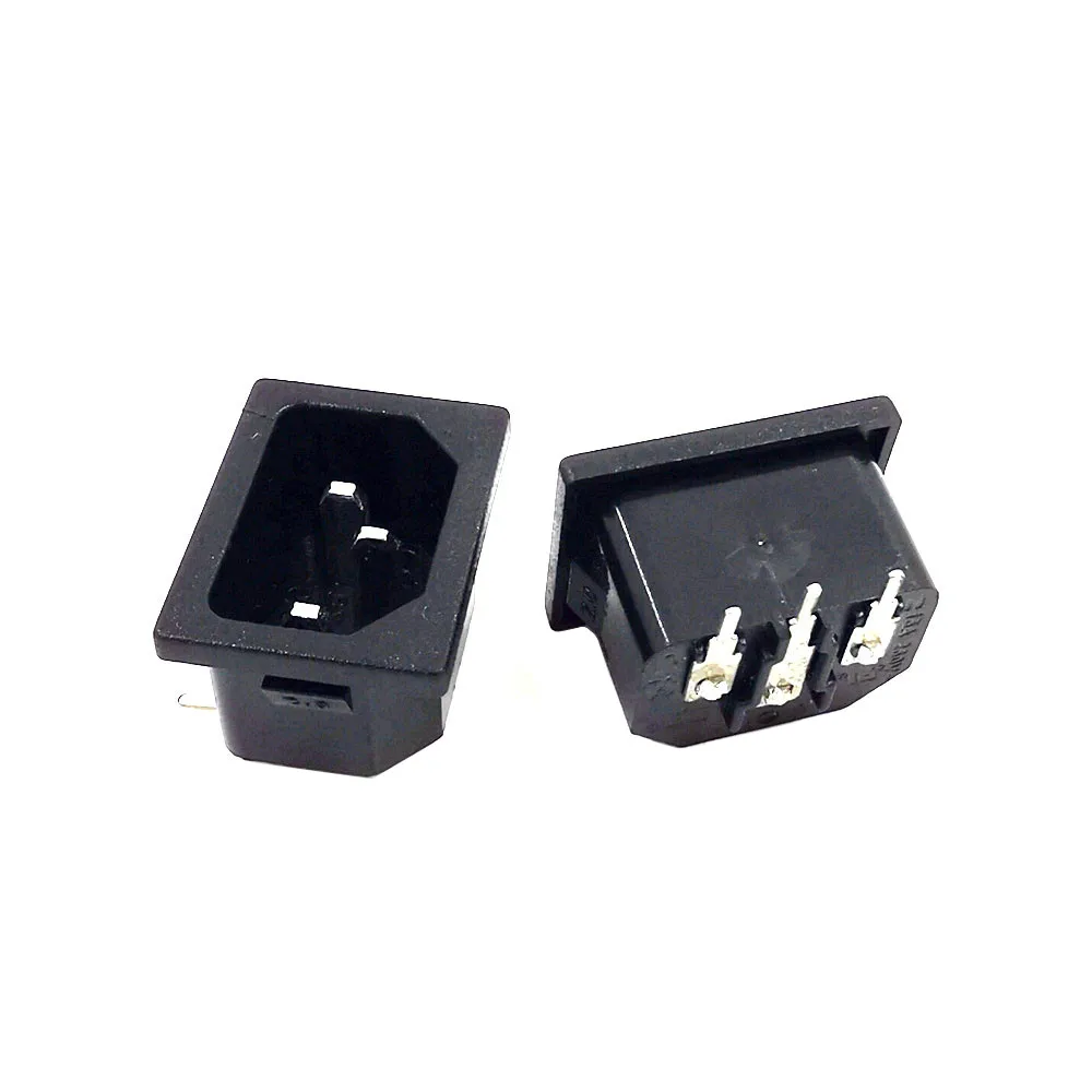 5pcs/lot AC Power Socket 90 degree Bending Angle IEC 320 C14 Male Plug Panel Inlet Sockets Connectors | Обустройство дома