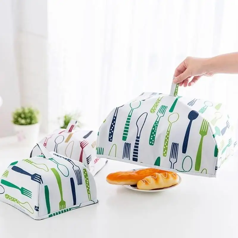 

Kitchen Insulation Aluminum Foil Food Cover Folded Anti Fly Mosquito Cover Folded Mesh Anti Fly Mosquito Foldable Umbrella