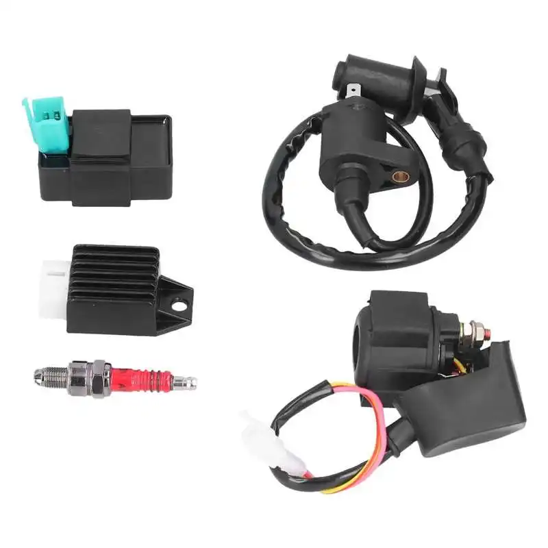 5Pin CDI Module Ignition Coil Solenoid Relay Voltage Regulator Set for 50cc 70cc 90cc 110cc 125cc ATV Dirt Pit | Автомобили и