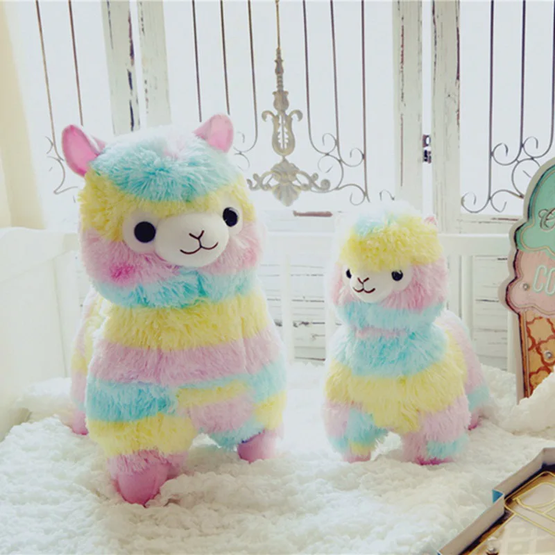 35 см/50 см Радуга Альпака плюшевые игрушки Kawaii Мягкие Игрушки японские куклы для