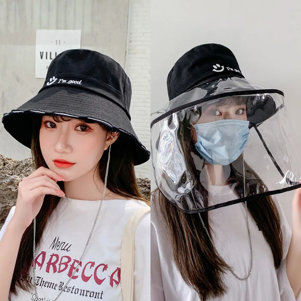 

Brand new Anti-spitting Protective Hats Dustproof Cover Peaked Cap 2020 hot sale Hat Adjustable Size #guahao