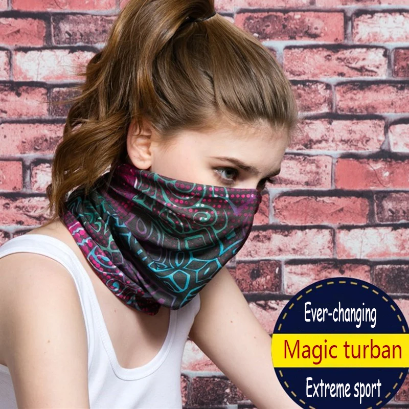 Новинка уличный шарф маска постоянно меняющийся тюрбан волшебный сетчатый для